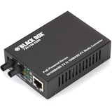 Black Box PoE PD Media Converter, 10Base-T/100Base-TX to 100Base-FX, Multimode, ST