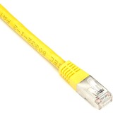 Black Box CAT5e 100-MHz Stranded Patch Cable Slim Molded Boot - F/UTP, CM PVC, Yellow, 3FT