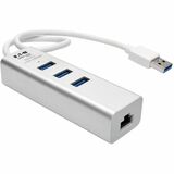 Tripp Lite by Eaton USB 3.0 SuperSpeed to Gigabit Ethernet NIC Network Adapter with 3 Port USB 3.0 Hub