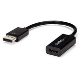 StarTech.com DisplayPort to HDMI Adapter, 4K 30Hz Active DP to HDMI Video Converter, Ultra HD DP 1.2 to HDMI 1.4 Monitor Adapter Dongle - Active DisplayPort to HDMI adapter - 4K 30Hz/1080p/7.1ch Audio/HDCP 1.4/DPCP - DP 1.2 to HDMI 1.4 video converter supports any DP/DP++ source incl workstations/desktops/laptops - Compact DP to HDMI adapter - Non-latching DP connector - OS Independent