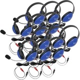 Ergoguys 2800BLAV-12L Headsets/Earsets Califone 12 Pack Blue Stereo Headphones 2800blav-12l 2800blav12l 610356832905