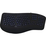 Adesso Color Illuminated Ergonomic Keyboard