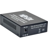 Tripp Lite 10/100/1000 LC Multimode Media Converter, 550M, 850nm - 1 x Network (RJ-45) - 1 x LC Ports - 10/100/1000Base-T, 1000Base-SX - 1804.5 ft - Desktop