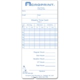 Acroprint Time Clock 240/360 Replacement Time Cards