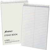 Steno+Book%2C+15+lb.%2C+Gregg+Ruled%2C+70+Sheets%2C+6%22x9%22+%2C+White