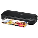 Laminator for light use in home or home office. Laminates documents and photos up to 9" wide