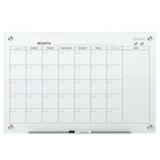 Quartet Infinity Magnetic Glass Dry Erase Calendar Board - 1 Month Single Page Layout - Durable, Ghost Resistant, Stain Resistant, Scratch Resistant, Dent Resistant, Marker Tray - 1 Each