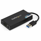 StarTech.com USB 3.0 to HDMI Adapter, 4K 30Hz, DisplayLink Certified, USB Type-A to HDMI Display Adapter Converter, External Graphics Card - USB 3.0 to HDMI adapter supports up to 4K 30Hz/5ch audio/1080p - USB to HDMI adapter connects your USB-A computer to a HDMI monitor/projector - Windows/macOS/Chrome/Ubuntu - External video/graphics card has auto-driver install w/ Windows and Chrome