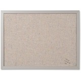MasterVision Fabric Bulletin Board - 18" (457.20 mm) Height x 24" (609.60 mm) Width - Gray Fabric Surface - Durable - 1 Each