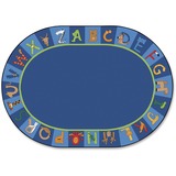 Image for Carpets for Kids A to Z Animals Oval Area Rug