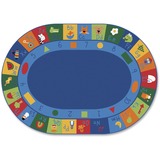 Image for Carpets for Kids Learning Blocks Oval Seating Rug