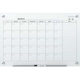 Quartet+Infinity+Magnetic+Glass+Dry-Erase+Calendar+Board