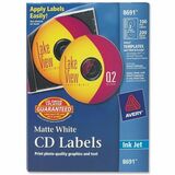 AVE8691 - Avery&reg; Clear CD/DVD Inkjet Matte Labels