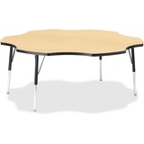 Jonti-Craft Berries Adult Black Edge Six-leaf Table