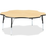 Jonti-Craft Berries Elementary Black Edge Six-leaf Table