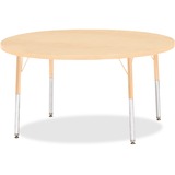 Jonti-Craft Berries Adult Height Maple Top/Edge Round Table