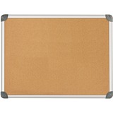 Quartet Euro Bulletin Board - 24" (609.60 mm) Height x 36" (914.40 mm) Width - Mounting System - Anodized Aluminum Frame