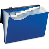 Pendaflex Letter Expanding File - 8 1/2" x 11" - 7 Pocket(s) - Blue - 1 Each