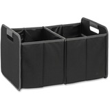 Merangue Fully Collapsible Storage Bins - Internal Dimensions: 12" (304.80 mm) Width x 19" (482.60 mm) Depth x 10.50" (266.70 mm) Height - External Dimensions: 12.8" Width x 19.5" Depth x 11.5" Height - Vinyl, Nylon - Black - For Folder, File - 1 Each