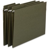 Smead FasTab 1/3 Tab Cut Legal Recycled Hanging Folder - 8 1/2" x 14" - Assorted Position Tab Position - Standard Green - 100% Recycled - 20 / Carton