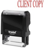 Trodat Self-inking Client Copy Stamp - Message Stamp - "CLIENT COPY" - Red - 1 Each