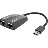 Tripp Lite USB 3.0 to Dual Port Gigabit Ethernet Adapter