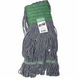 Genuine Joe 5" Headband Earth Mop Refill - Polyester Fiber - 1Each