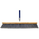 Genuine Joe Floor Sweep - 24" (609.60 mm) Handle Width - 60" (1524 mm) Handle Length - Metal Handle - 1 Each - Gray