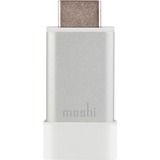 Moshi The ultimate presenter's sidekick, this HDMI to VGA Adapter with audio connects your HDMI-enabled MacBook or Apple TV to any VGA projector or monitor