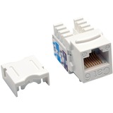 Tripp Lite by Eaton Cat6/Cat5e 110 Style Punch Down Keystone Jack - White 25-Pack TAA