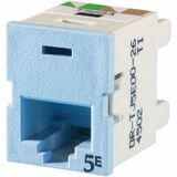 Ortronics Clarity TracJack (TJ), Cat 5E, T568A/B, lt blue - 1 x RJ-45 Network - Female - Light Blue...
