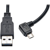 Tripp Lite by Eaton Dedicated Reversible USB Charging Cable (Reversible A to Right-Angle 5-Pin Micro B) Black 3 ft. (0.91 m)