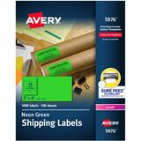 Avery%26reg%3B+2%22x+4%22+Neon+Shipping+Labels+with+Sure+Feed%2C+1%2C000+Labels+%285976%29