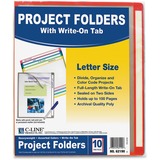 C-Line Letter Project File - 8 1/2" x 11" - Assorted, Clear - 10 / Pack