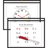 C-Line+Horizontal+Reusable+Dry+Erase+Pocket%2C+Black%2C+12+x+9%2C+1%2FEA