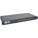 Tripp Lite PDU Ethernet Switch 1U Combo with 24 Unmanaged Gigabit Ports