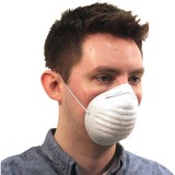 ProGuard Disposable Nontoxic Dust Mask - Pollen, Dust, Grass Protection - Polypropylene - White - Disposable, Elastic Band - 50 / Box