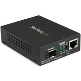 StarTech.com+Gigabit+Ethernet+Fiber+Media+Converter+with+Open+SFP+Slot+-+Supports+10%2F100%2F1000+Networks