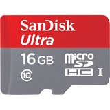 SanDisk Ultra 16 GB Class 10/UHS-I microSDHC - 80 MB/s Read - 10 Year Warranty