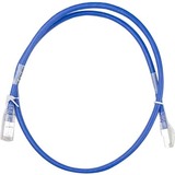 Supermicro RJ45 Cat6a 550MHz Rated Blue 3 FT Patch Cable, 24AWG