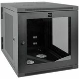 Tripp Lite by Eaton SmartRack 12U Server-Depth Wall-Mount Small Rack Enclosure Clear Acrylic Window Hinged Back