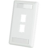 Ortronics HDJ 2 Hole Faceplate, White - 2 x Total Number of Socket(s) - 1-gang - White -...