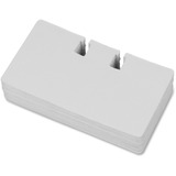 Lorell Desktop Rotary Card File Refills - For 4" (101.60 mm) x 2.13" (53.98 mm) Size Card - White