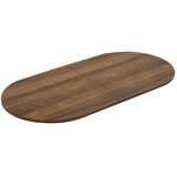 Lorell Chateau Series Walnut 8' Oval Conference Tabletop - 94.5" x 47.3"1.4" - Reeded Edge - Material: P2 Particleboard - Finish: Walnut Laminate - Durable - For Meeting