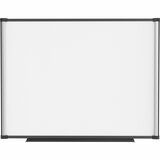 Lorell Magnetic Dry-erase Board - 48" (4 ft) Width x 36" (3 ft) Height - Aluminum Steel Frame - Rectangle - Magnetic - Marker Tray - 1 Each