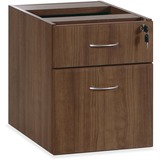 Lorell Essentials Series Box/File Hanging File Cabinet - 15.5" x 21.9"18.9" - 2 x Box, File Drawer(s) - Finish: Walnut Laminate - Built-in Hangrail, Ball Bearing Slides, Lockable, Durable, Adjustable Feet - For Office