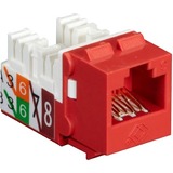 Black Box FMT637-R3-25PAK Cable Ends/Connectors Cat6 Keystone Jack - Unshielded, 110 Punchdown Type, Taa, Red, 25-pack, Gsa, Taa Fmt637-r3-25pak Fmt637r325pak 013269166585