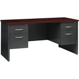 Lorell Fortress Modular Series Double-pedestal Credenza