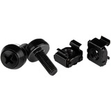 M5 x 12mm - Screws and Cage Nuts - 50 Pack Black - M5 Mounting Screws & Cage Nuts for Server Rack & Cabinet