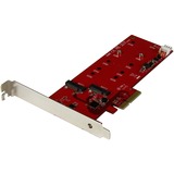 StarTech.com 2x M.2 SSD Controller Card - PCIe - PCI Express M.2 SATA III Controller - NGFF Card Adapter